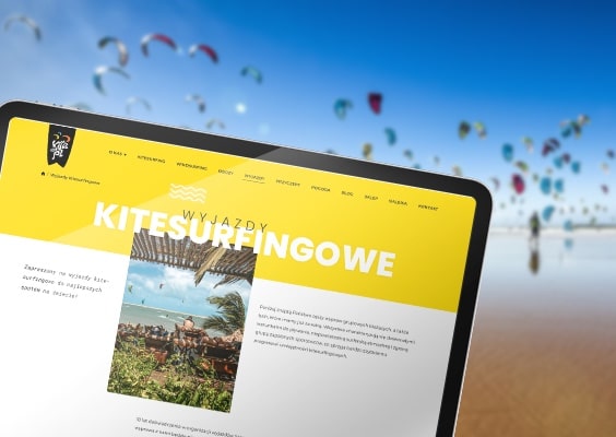 Widok podstrony wyjazdy z różnorodnymi modułami