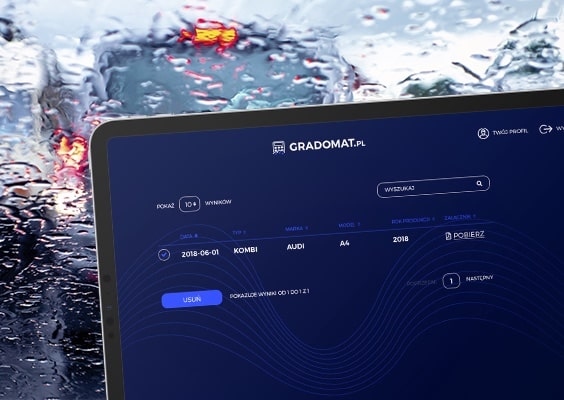 Panel klienta z prostym, intuicyjnym menu