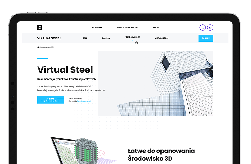 Dokumentacja rysunkowa konstrukcji stalowych Virtual Steel